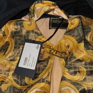 NEW* Fendi x Versace “Fendace” Abito Jersey Lurex Dress – Iconic Collaboration